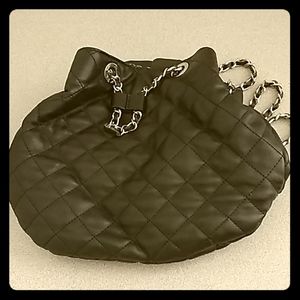 Black purse backpack